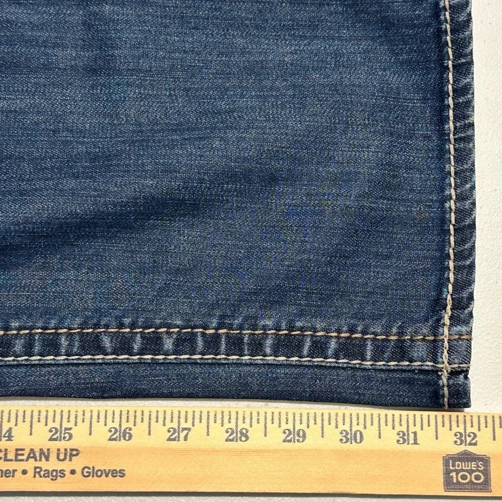 KUT from the Kloth Women's Size 14 Straight Leg Jeans Blue Medium Wash Whiskered